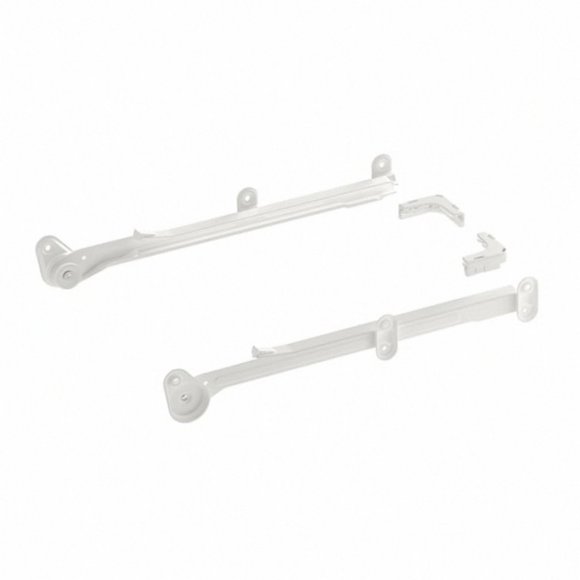 2x IKEA AURDAL Pull Out Rail for Baskets 14 3/4 " (4 pack) White 904.627.08 - Picture 2 of 2